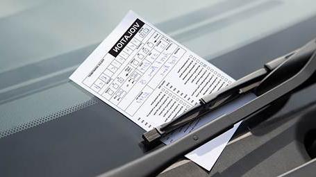 ticket on car windshield