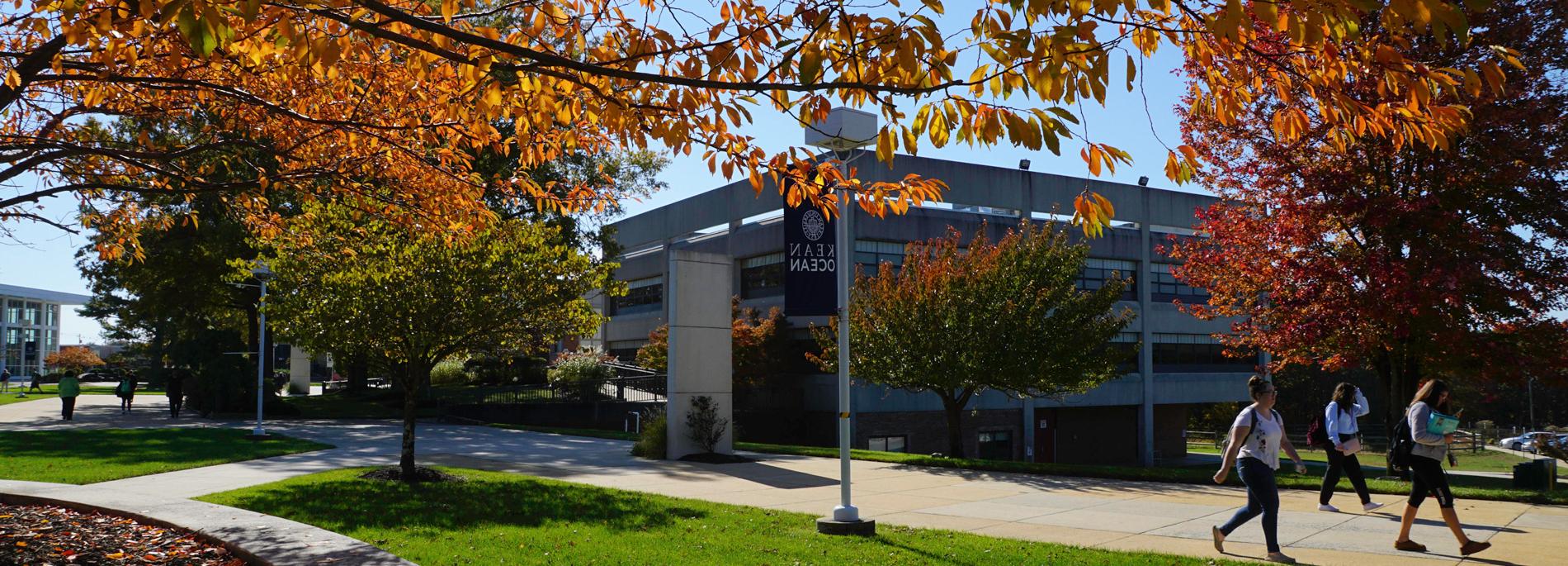 administration building in the fall