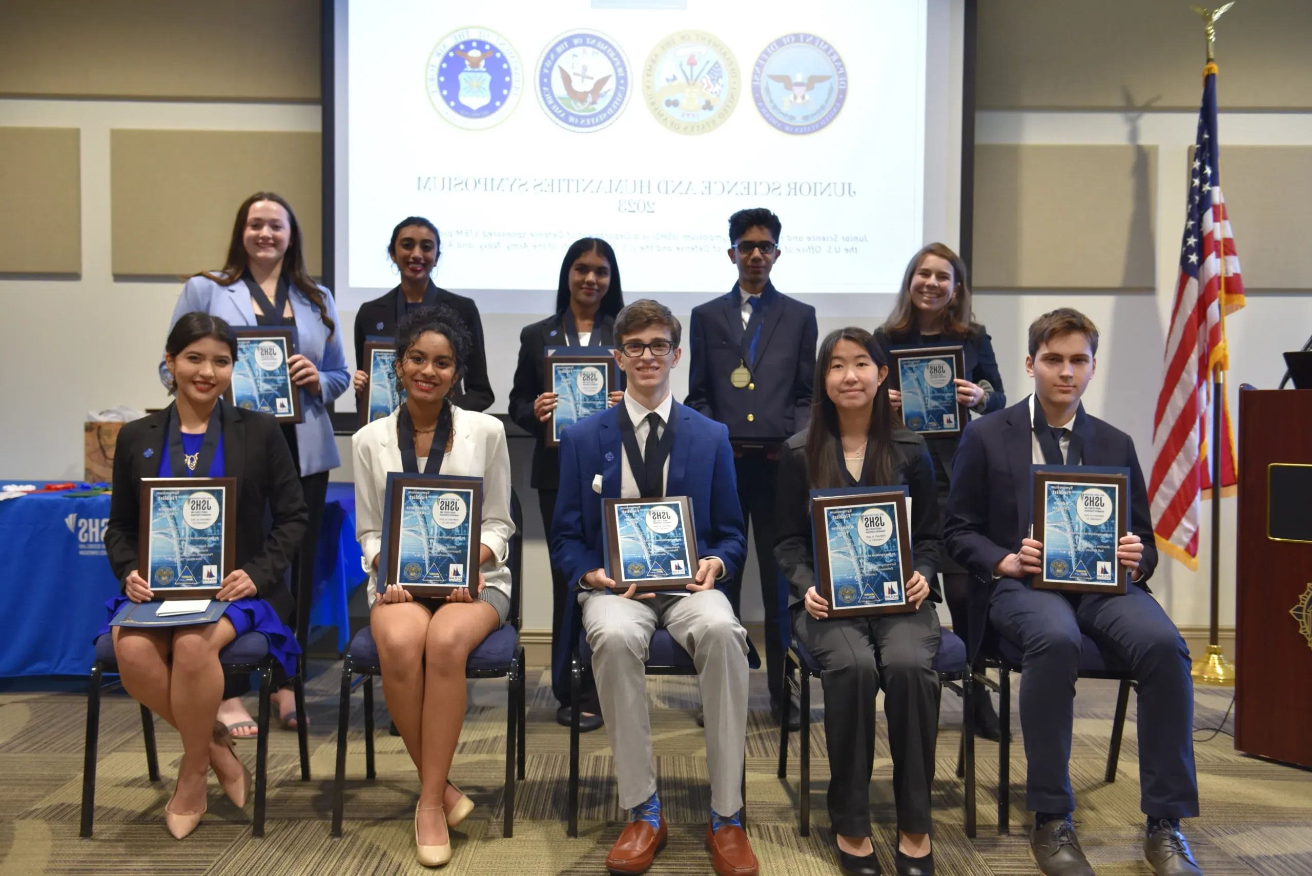 winners of the Jersey Shore Junior Science Symposium